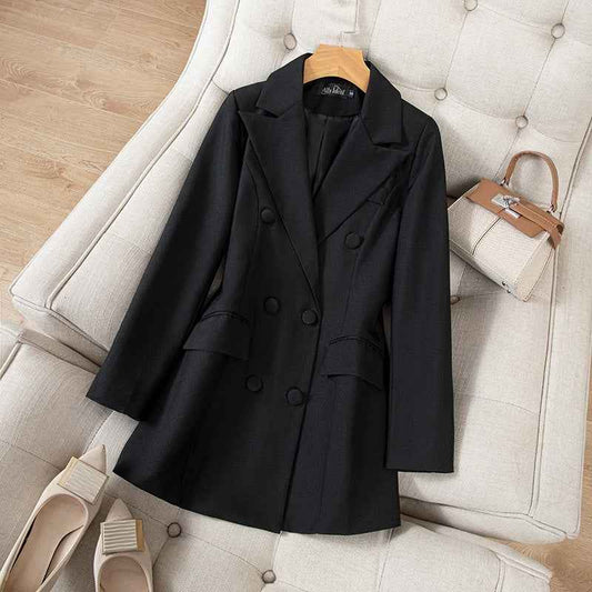 Korean Style Black Blazer For Women