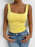 Womens Sleeveless Camisole Casual Basic Cropped Top