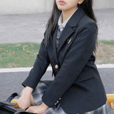 Preppy-style Tailored Blazer For Women