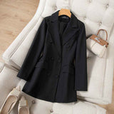 Korean Style Black Blazer For Women
