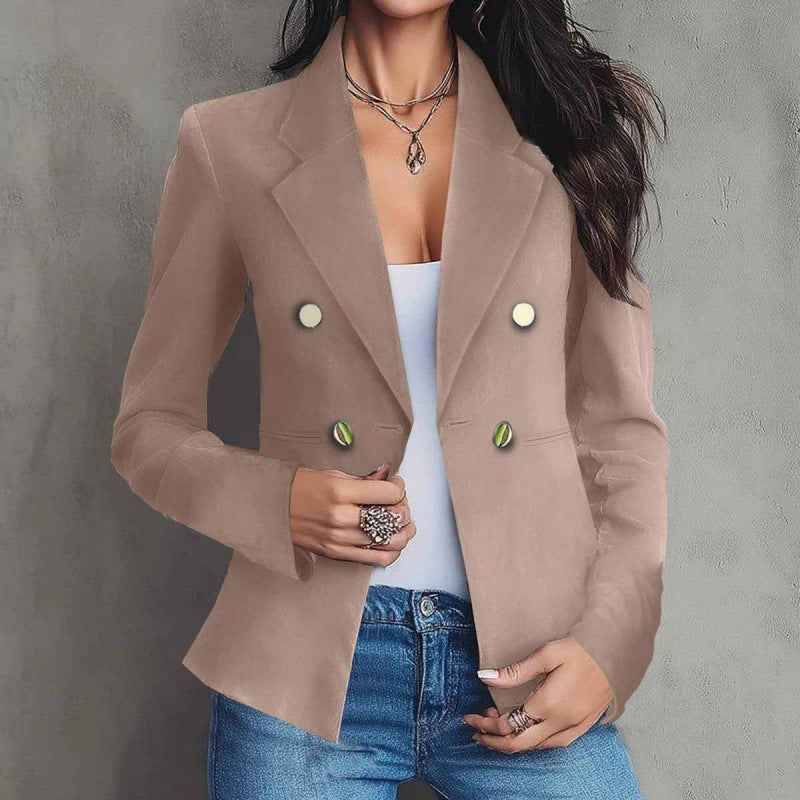 Double-breasted Elegant Blazer For Women