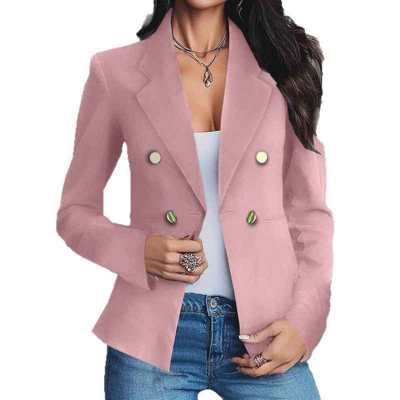 Double-breasted Elegant Blazer For Women