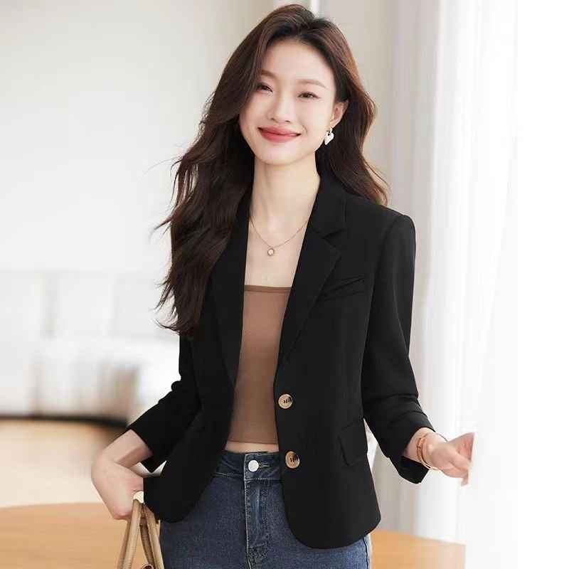 Coffee Colored Short Blazer For Women