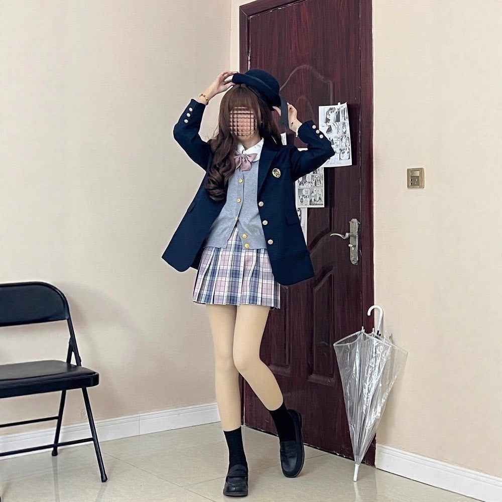 Preppy-style Tailored Blazer For Women