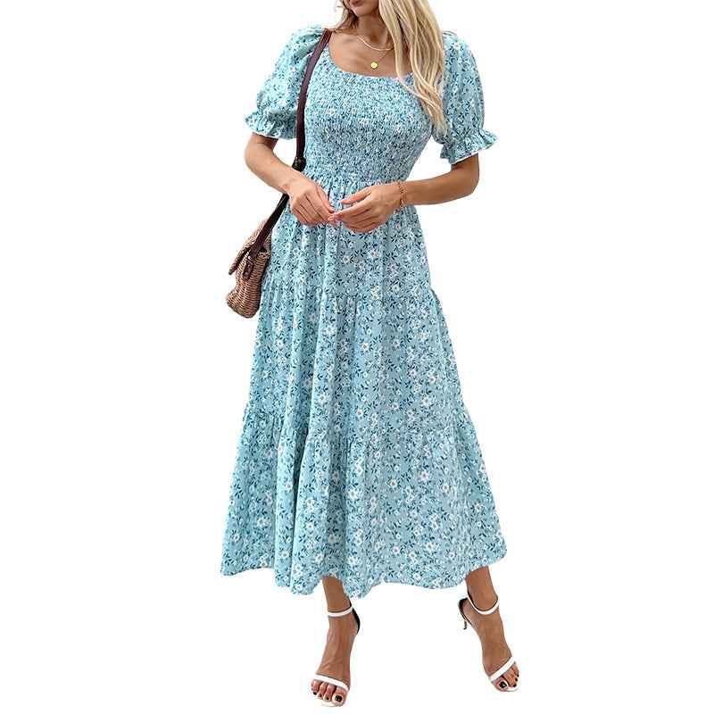 Long Cake Dress Casual Resort Wear For Women