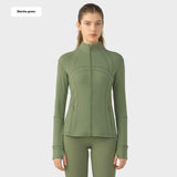 Yoga Sports Jacket Women Elastic Zipper Running Fitness Yoga Jackets