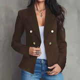 Double-breasted Elegant Blazer For Women
