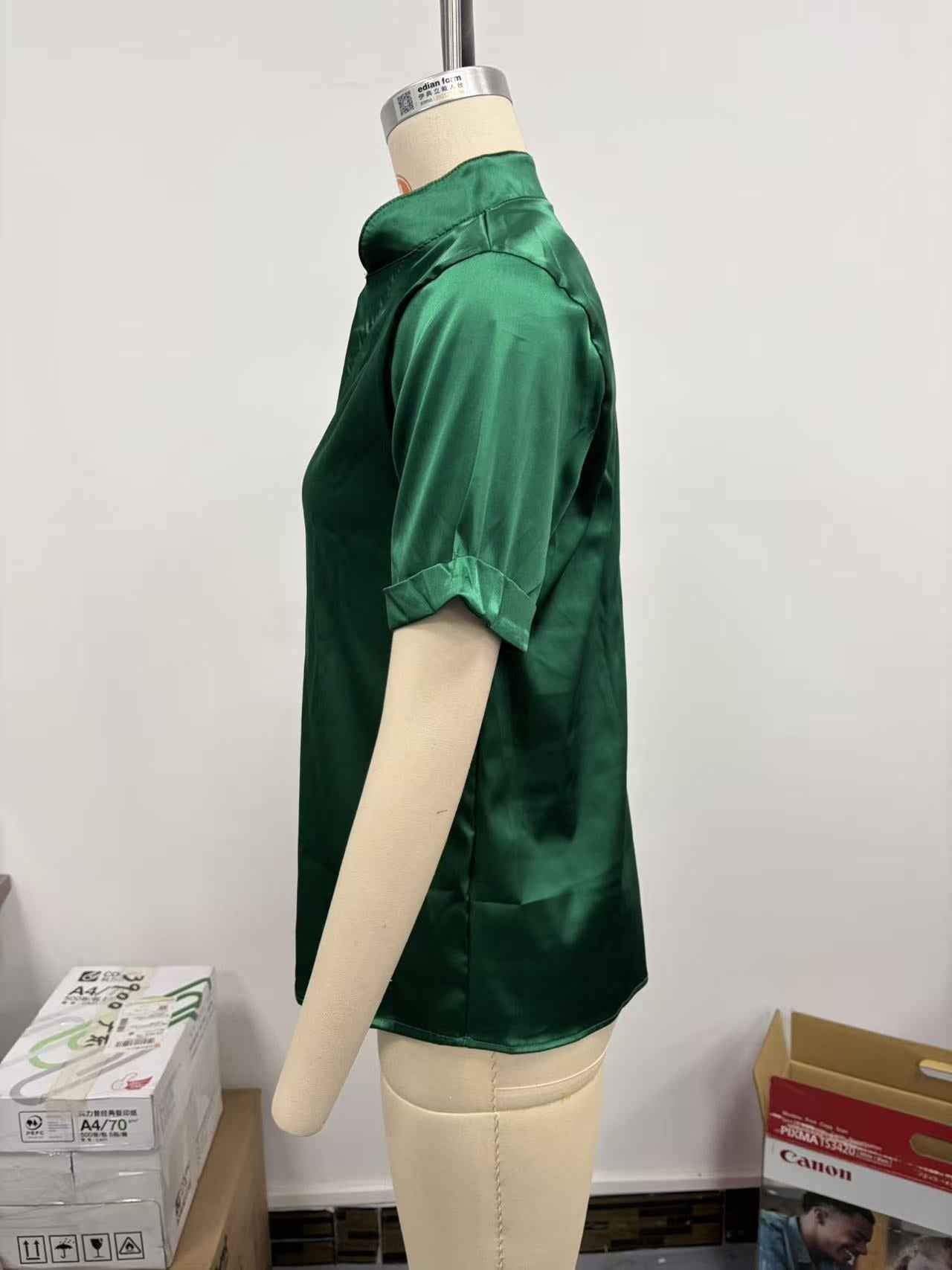 Women's Spring & Summer Blouse, Minimalist Elegant Versatile V-Neck Loose Fit Shirt For Women