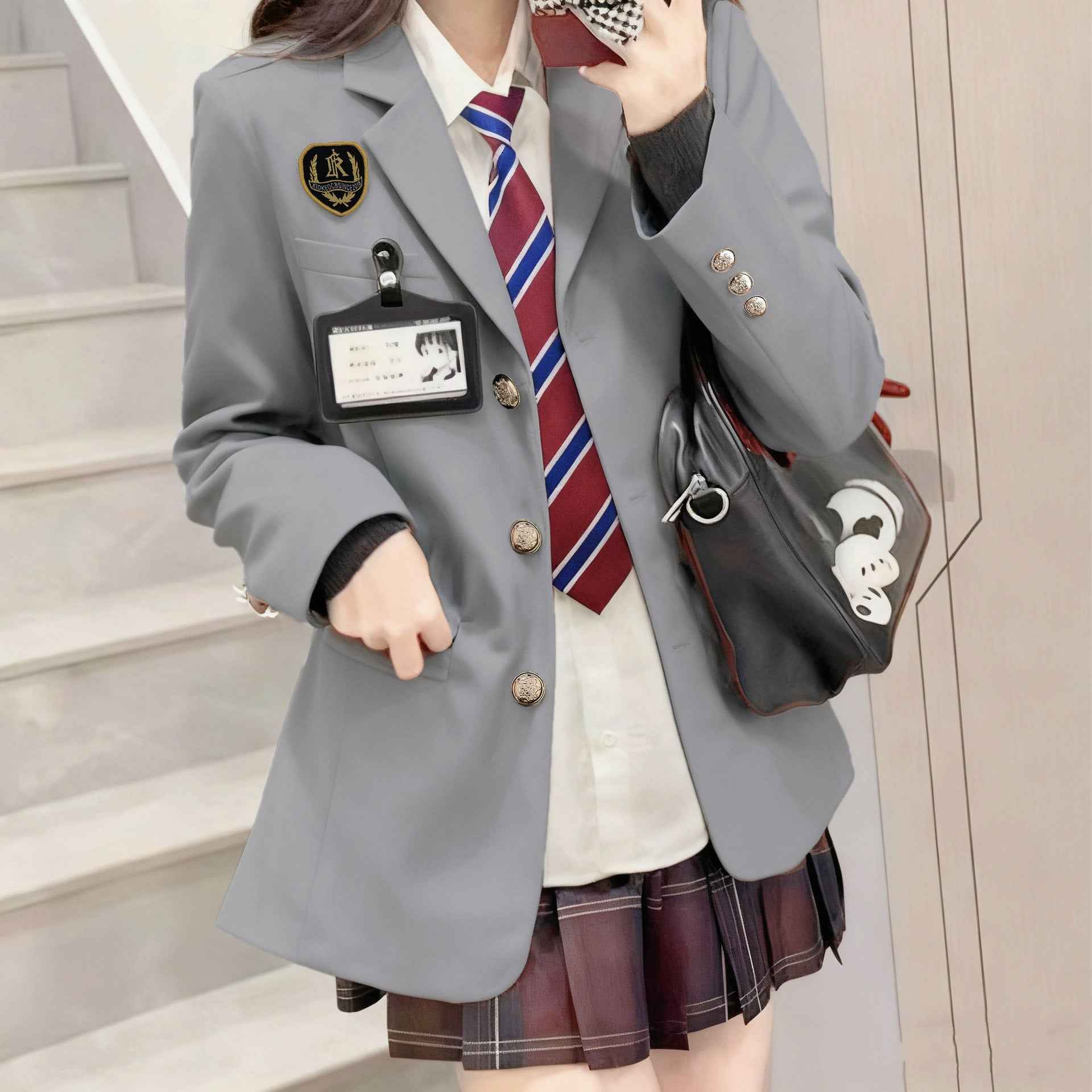 Preppy-style Tailored Blazer For Women