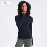 Yoga Sports Jacket Women Elastic Zipper Running Fitness Yoga Jackets