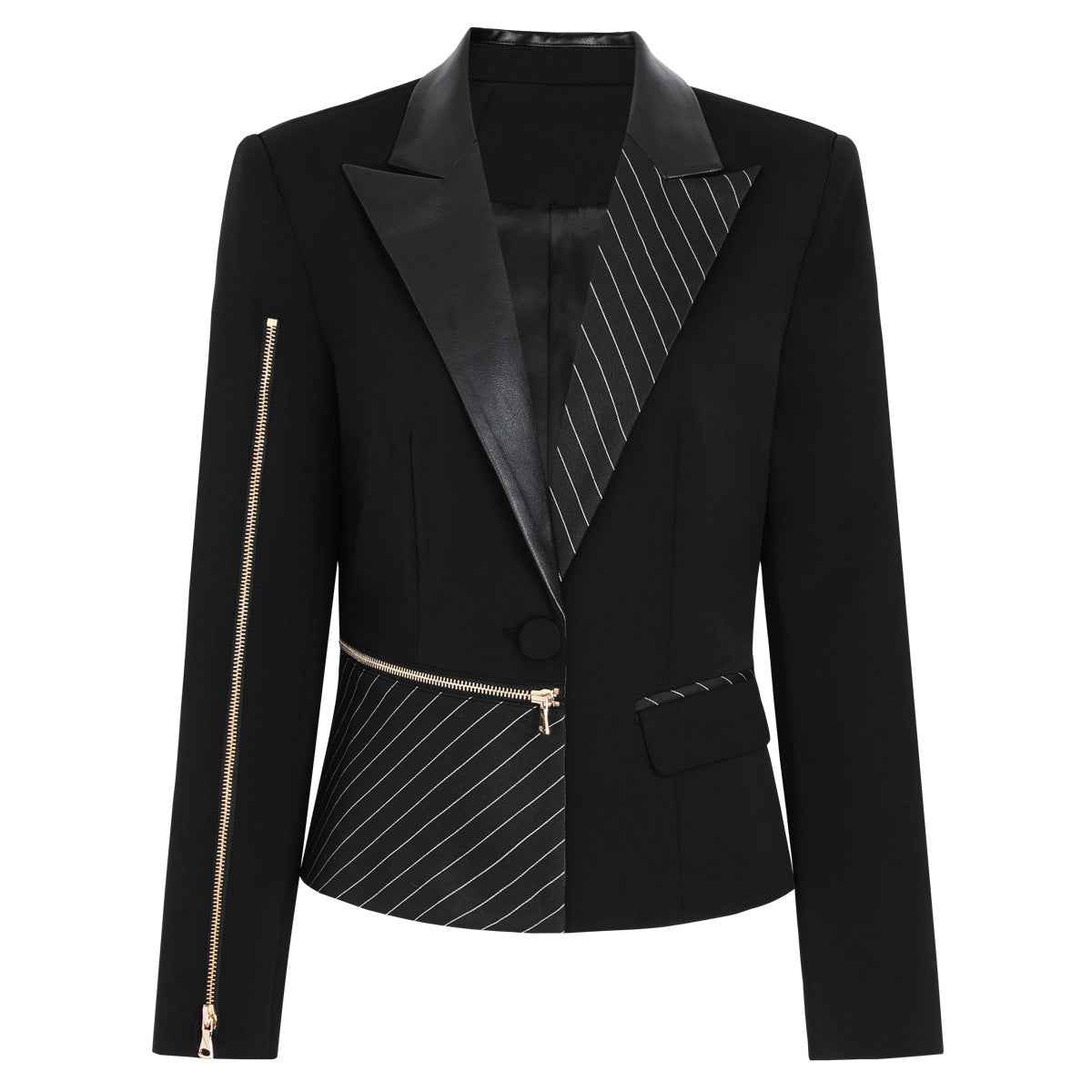 Springautumn Fashionable Patchwork Blazer For Women