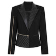 Springautumn Fashionable Patchwork Blazer For Women