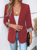 Women's Casual Blazers Open Front Long Sleeve Work Office Suit Jackets Blazer Business Casual Outfits, Summer Jacket, Light Jacket, Cardigan For Women, Chaquetas Para Mujer, Jackets For Women