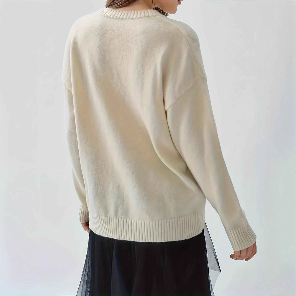 Womens New Fallwinter Korean-style Outfit Long-sleeve Top