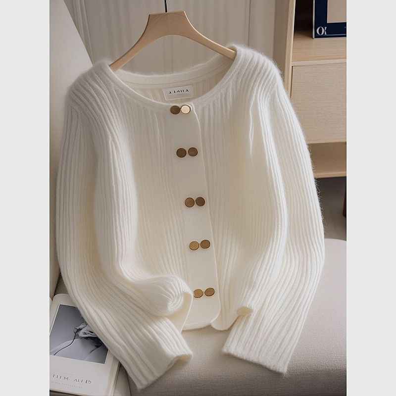 Knitted Top Womens White Sweater
