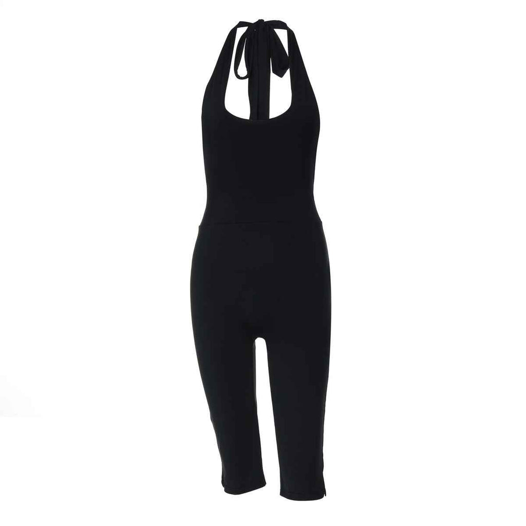Versatile Sporty Halter Jumpsuit For Women