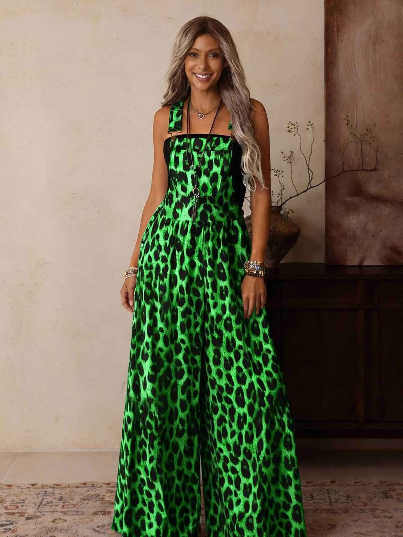 Women's Sling Wide Leg Casual Jumpsuit