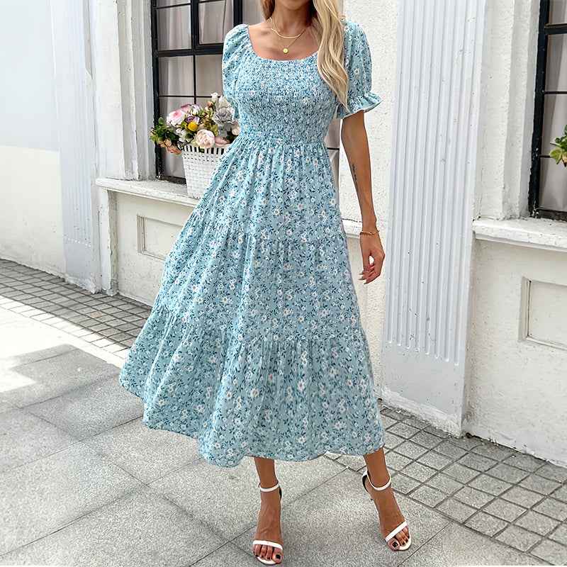 Long Cake Dress Casual Resort Wear For Women