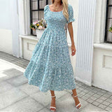 Long Cake Dress Casual Resort Wear For Women