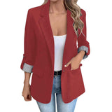 Women's Casual Blazers Open Front Long Sleeve Work Office Suit Jackets Blazer Business Casual Outfits, Summer Jacket, Light Jacket, Cardigan For Women, Chaquetas Para Mujer, Jackets For Women