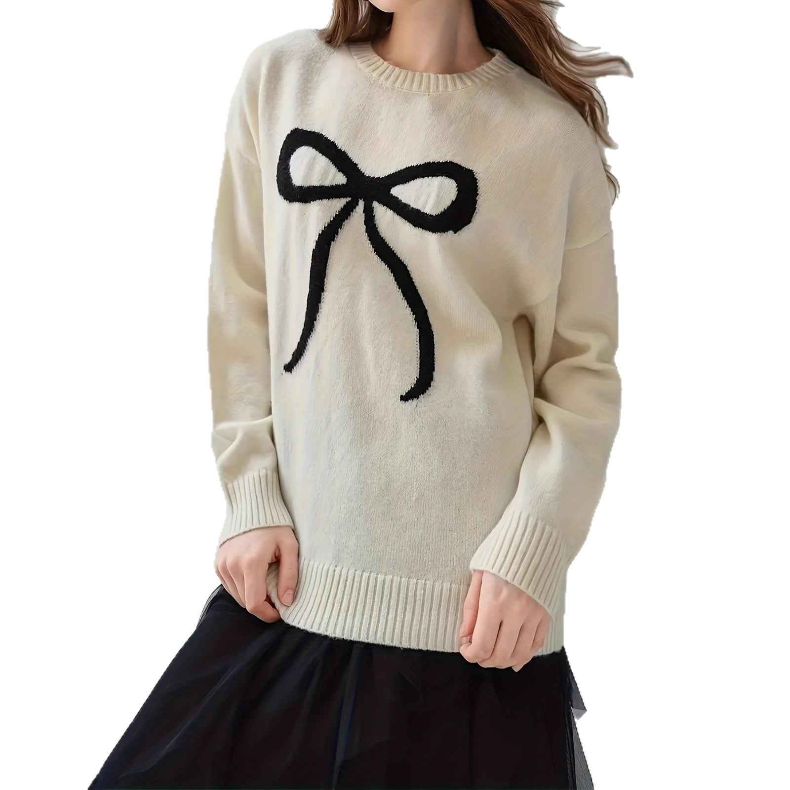 Womens New Fallwinter Korean-style Outfit Long-sleeve Top