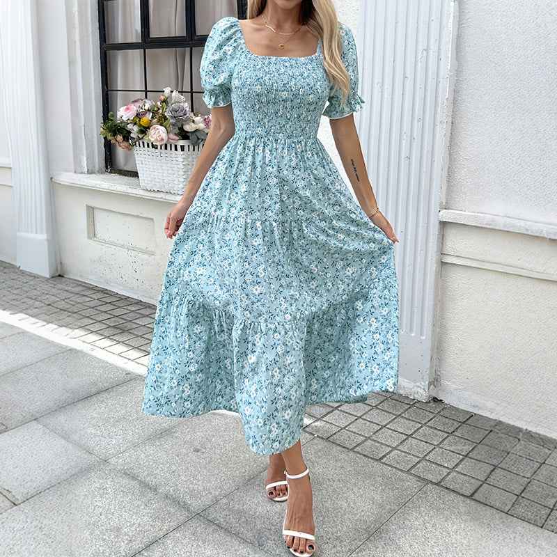 Long Cake Dress Casual Resort Wear For Women