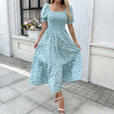 Long Cake Dress Casual Resort Wear For Women