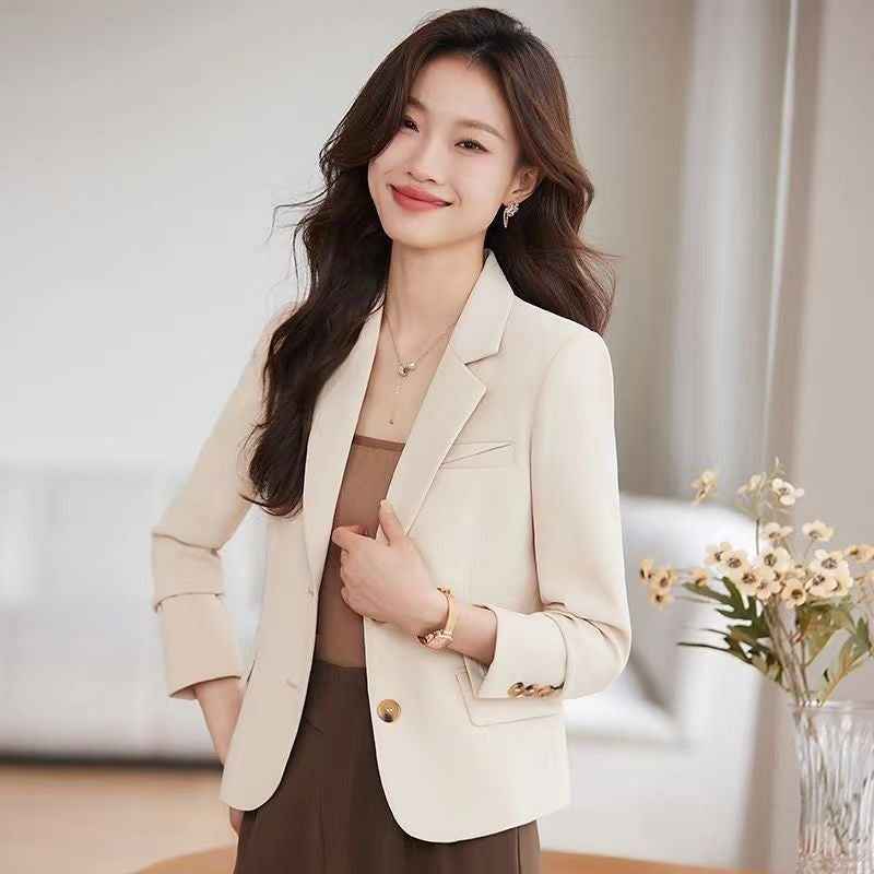 Coffee Colored Short Blazer For Women