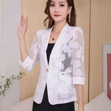 Lace Petite Blazer For Women Outerwear