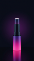 Minimalist lipstick in Violet Néon packaging