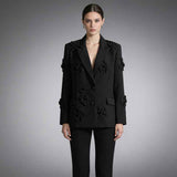 Three-dimensional Floral Blazer For Women
