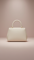 Ivory Leather Mini Handbag