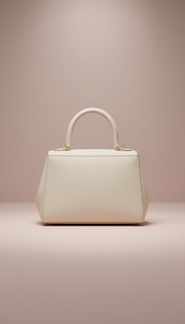 Ivory Leather Mini Handbag
