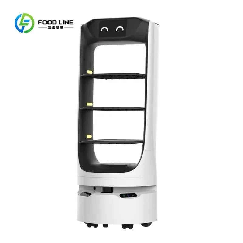 Customized New Hotel Restaurant Intelligent Unmanned Food Delivery Robot Welcome and Lead Advertising Restaurant Robot