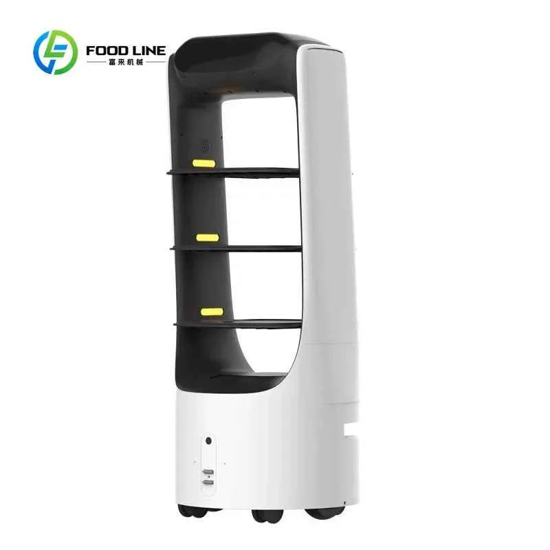 Customized New Hotel Restaurant Intelligent Unmanned Food Delivery Robot Welcome and Lead Advertising Restaurant Robot