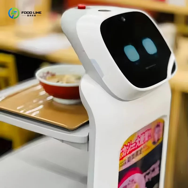 Business Boost Restaurant Service Robot Autonomous Delivery Waiter Robot Food Transport Robot For Hot Pot Buffet