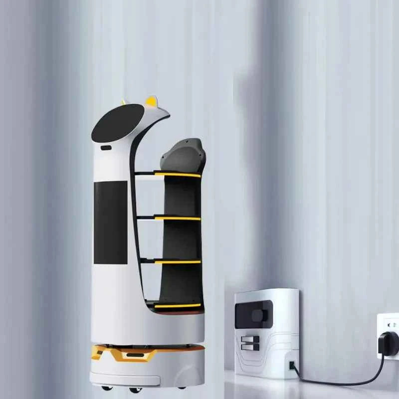 Customized Restaurant Coffee Shop Food Delivery Robot - Electric Waiter Service Vehicle for Hotel & Fast Food Shop