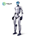 customized New Humanoid Robot with Guinness Walking Record AI Open Source Model Array Microphone Facial Screen custom flag