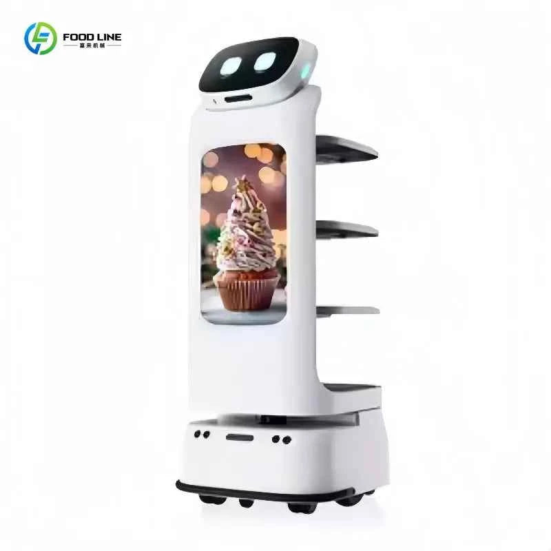 Business Boost Restaurant Service Robot Autonomous Delivery Waiter Robot Food Transport Robot For Hot Pot Buffet