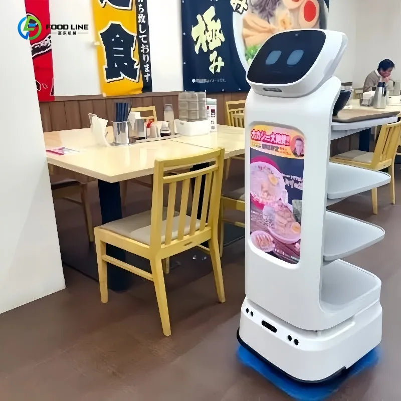 Business Boost Restaurant Service Robot Autonomous Delivery Waiter Robot Food Transport Robot For Hot Pot Buffet