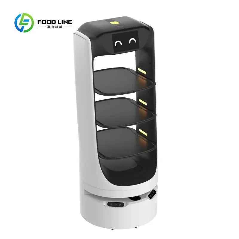 Customized New Hotel Restaurant Intelligent Unmanned Food Delivery Robot Welcome and Lead Advertising Restaurant Robot