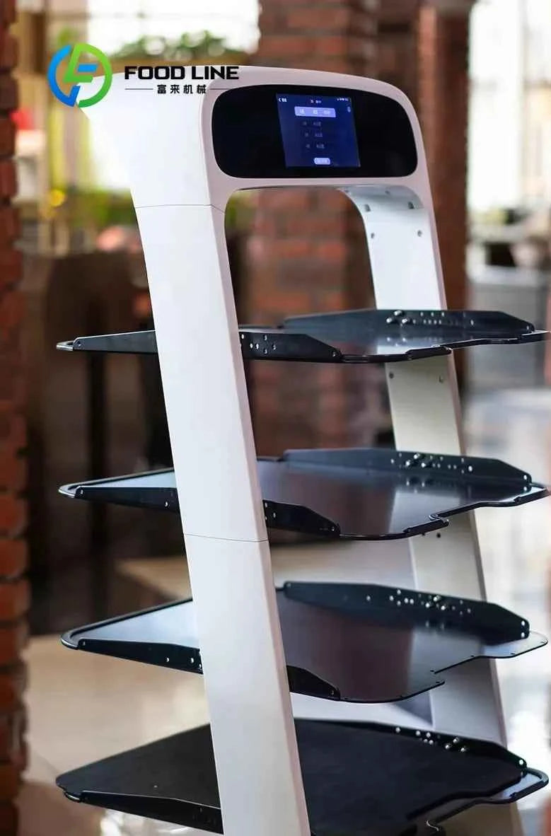 2025 New Popular Recharging Robot Restaurant Mall Supermarket Delivery Food Robot Restaurant Server for Hotel