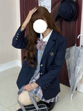 Preppy-style Tailored Blazer For Women