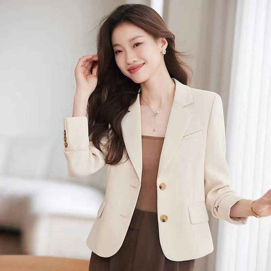 Coffee Colored Short Blazer For Women
