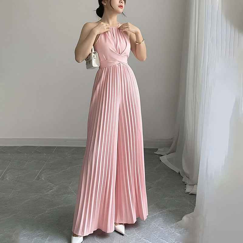 Elegant Solid Color Jumpsuit For Women
