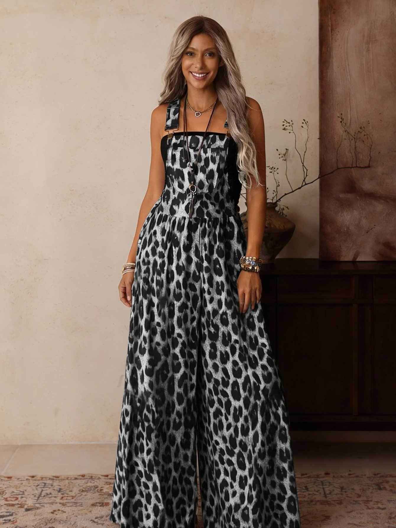 Women's Sling Wide Leg Casual Jumpsuit
