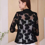 Lace Petite Blazer For Women Outerwear