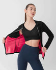 Sauna Jackets For Women Long Sleeves Sweat Suit Weight Loss Shirt Zipper Workout Gym Exercise Body Shaper