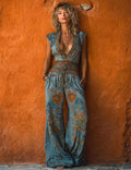 Fashionable Printed Casual Womens Jumpsuit