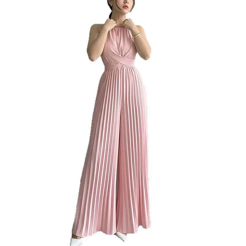Elegant Solid Color Jumpsuit For Women